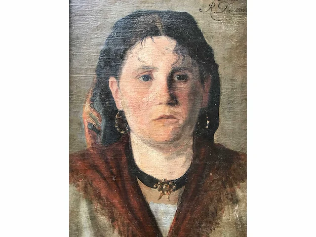 Antiek olieverf schilderij. zeer hoogwaardig geschilderd. - afbeelding 17 van  29