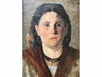 Antiek olieverf schilderij. zeer hoogwaardig geschilderd. - afbeelding 17 van  29