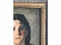 Antiek olieverf schilderij. zeer hoogwaardig geschilderd. - afbeelding 25 van  29