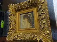 Antiek schilderij, hollands, g/f verter, ijslandschap - afbeelding 1 van  3
