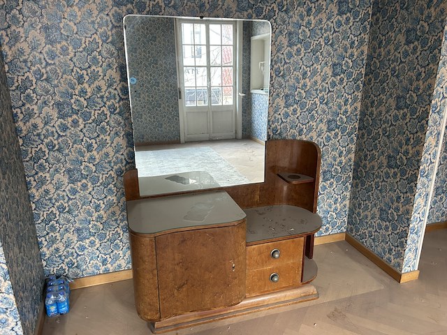 Antiek spiegelkast - afbeelding 1 van  2