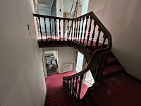 Antiek trapleuning van gelijkvloers tot 2de verdiep - afbeelding 1 van  4