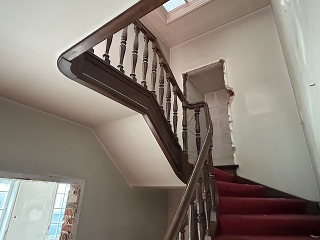 Antiek trapleuning van gelijkvloers tot 2de verdiep - afbeelding 3 van  4