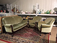 Antieke 3zit en 2 zeteltjes - afbeelding 1 van  5