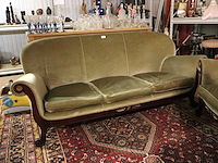 Antieke 3zit en 2 zeteltjes - afbeelding 2 van  5