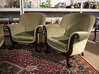 Antieke 3zit en 2 zeteltjes - afbeelding 3 van  5