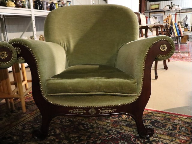 Antieke 3zit en 2 zeteltjes - afbeelding 4 van  5