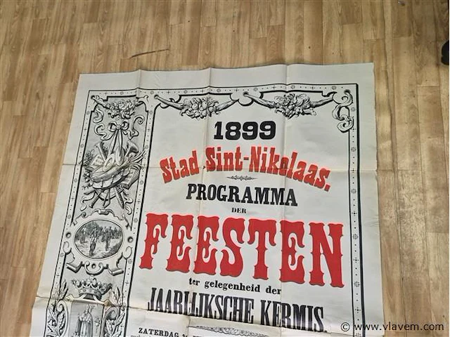 Antieke affiche uit 1899 - afbeelding 7 van  8