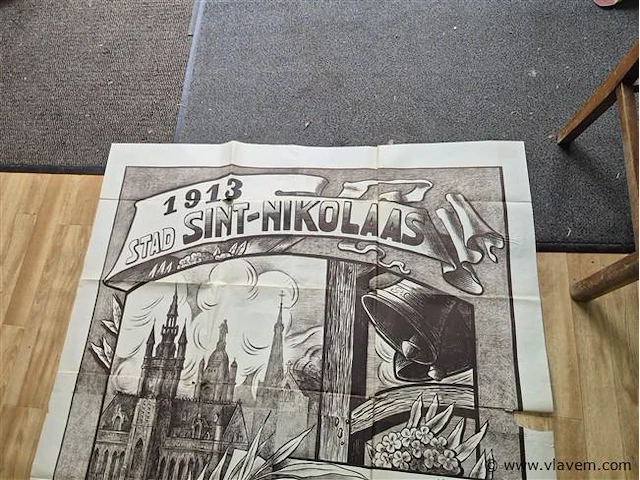 Antieke affiche uit 1913 - afbeelding 5 van  8