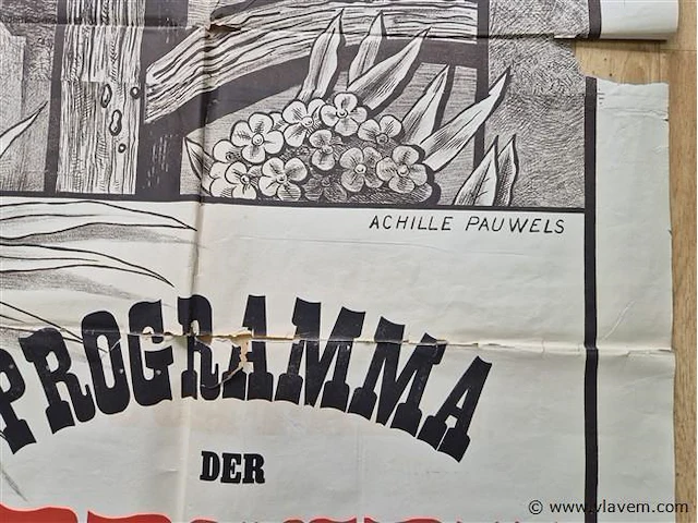 Antieke affiche uit 1913 - afbeelding 6 van  8