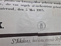 Antieke affiche uit 1913 - afbeelding 7 van  8
