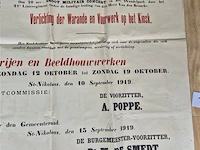 Antieke affiche uit 1919 - afbeelding 3 van  7