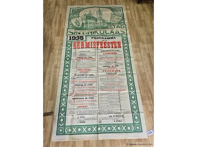 Antieke affiche uit 1935 - afbeelding 1 van  7