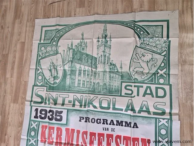 Antieke affiche uit 1935 - afbeelding 4 van  7