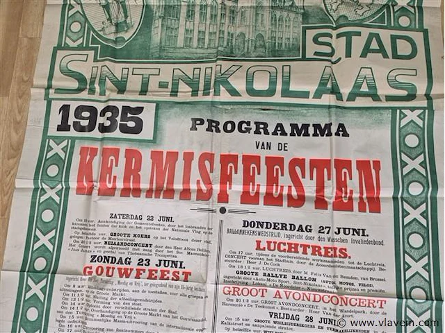 Antieke affiche uit 1935 - afbeelding 5 van  7