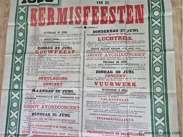 Antieke affiche uit 1935 - afbeelding 3 van  7