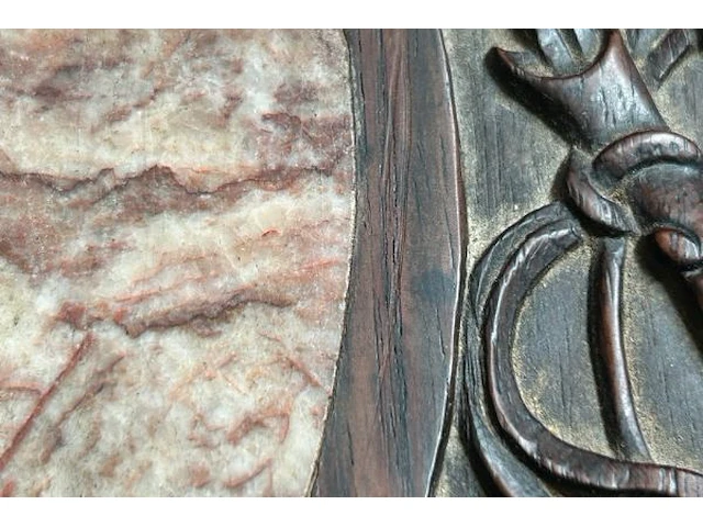 Antieke afgeronde oosterse bijzettafel - afbeelding 4 van  8
