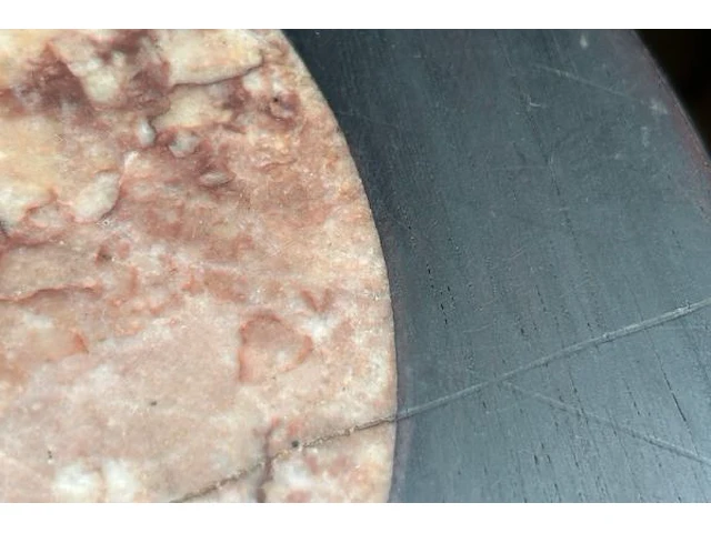 Antieke afgeronde oosterse bijzettafel - afbeelding 3 van  7