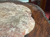Antieke afgeronde oosterse bijzettafel - afbeelding 3 van  7
