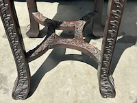 Antieke afgeronde oosterse tafel - afbeelding 6 van  9