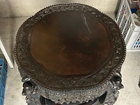 Antieke afgeronde oosterse tafel - afbeelding 2 van  8