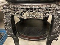 Antieke afgeronde oosterse tafel - afbeelding 6 van  8