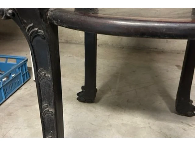 Antieke afgeronde oosterse tafel - afbeelding 7 van  8