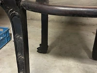 Antieke afgeronde oosterse tafel - afbeelding 7 van  8