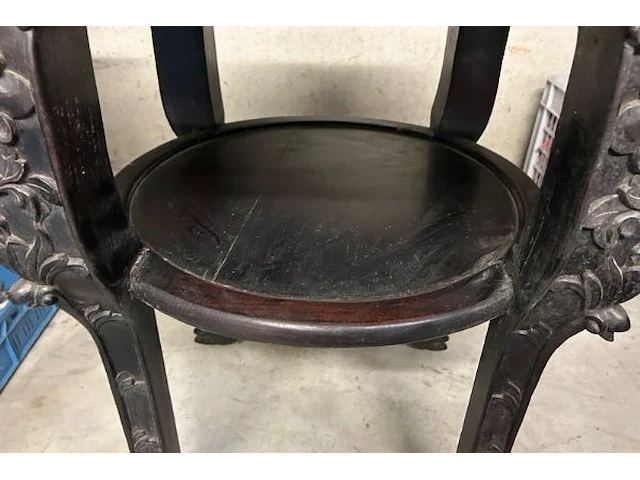 Antieke afgeronde oosterse tafel - afbeelding 8 van  8