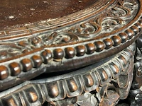 Antieke afgeronde oosterse tafel - afbeelding 4 van  7
