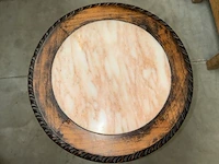 Antieke afgeronde oosterse tafel - afbeelding 2 van  7