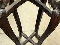 Antieke afgeronde oosterse tafel - afbeelding 6 van  7