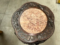 Antieke afgeronde oosterse tafel - afbeelding 2 van  6