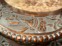 Antieke afgeronde oosterse tafel - afbeelding 3 van  6