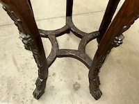 Antieke afgeronde oosterse tafel - afbeelding 5 van  6