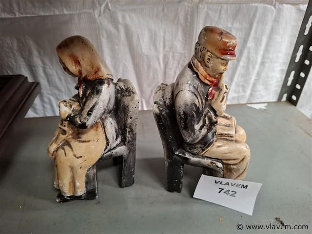 Antieke boekensteunen - afbeelding 1 van  1