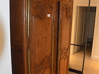 Antieke eiken halkast met 2 deuren ca. 2,20 m hoog en ca. 1,30 m breed - afbeelding 6 van  11