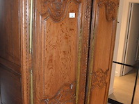 Antieke eiken halkast met 2 deuren ca. 2,20 m hoog en ca. 1,30 m breed - afbeelding 9 van  11