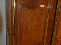 Antieke eiken halkast met 2 deuren ca. 2,20 m hoog en ca. 1,30 m breed - afbeelding 10 van  11