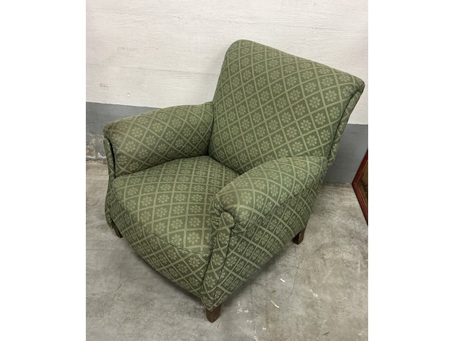 Antieke groene zetel - scotgard 3m - afbeelding 2 van  4