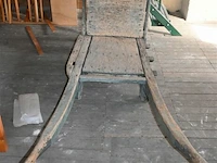 Antieke houten kruiwagen - afbeelding 4 van  6