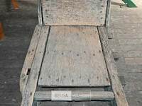 Antieke houten kruiwagen - afbeelding 5 van  6