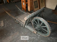 Antieke houten kruiwagen - afbeelding 6 van  6