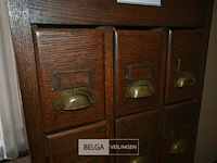 Antieke houten ladenkast - afbeelding 3 van  5