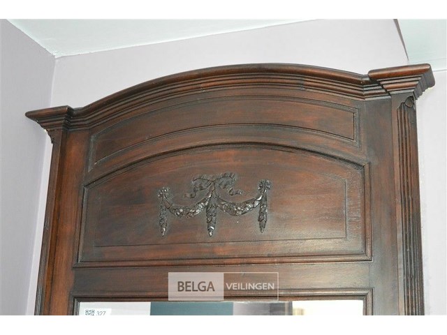 Antieke houten spiegel - afbeelding 2 van  3