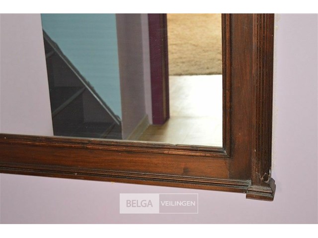 Antieke houten spiegel - afbeelding 3 van  3