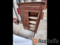Antieke kast met 2 deuren en 1 lade - afbeelding 1 van  1