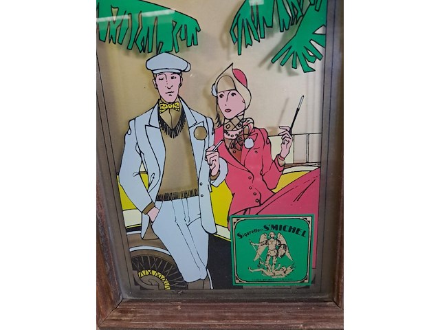 Antieke klok st michel ( h 530 mm b 240 mm - afbeelding 2 van  4