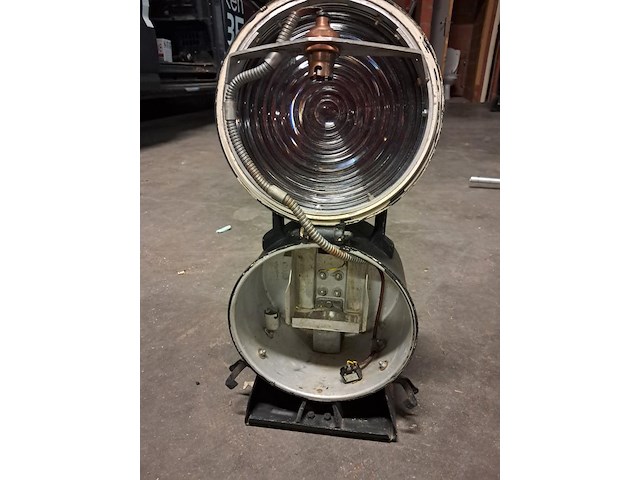 Antieke lantaarn sncf treinlamp signalisatie - afbeelding 5 van  6