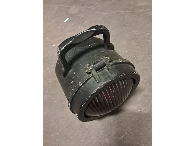 Antieke lantaarn sncf treinlamp signalisatie - afbeelding 6 van  6